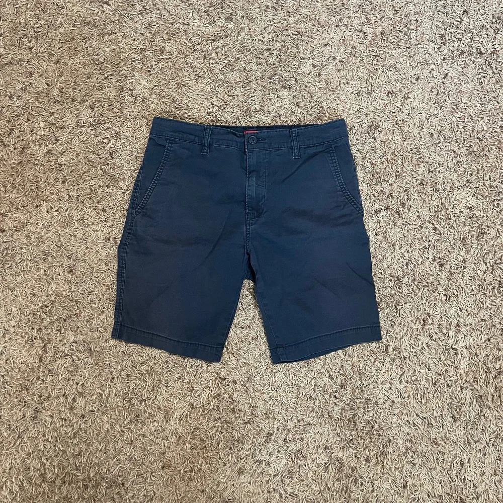 Levi’s XX Chino Navy Blue Stretch Shorts | Cotton Blend | 8.5” Inseam